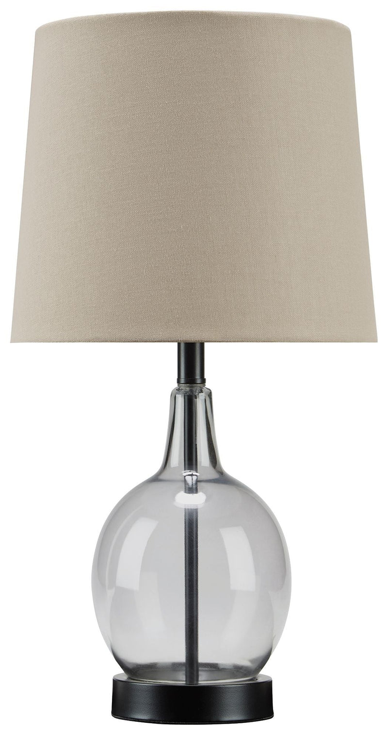 Arlomore - Gray - Glass Table Lamp (1/cn)-Washburn's Home Furnishings