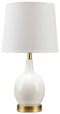 Arlomore - White - Glass Table Lamp (1/cn)-Washburn's Home Furnishings