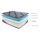 Ashley - Dark Gray - King Mattress - Hybrid 1400-Washburn's Home Furnishings