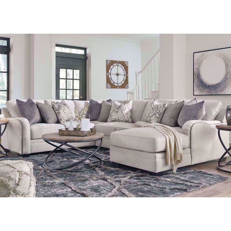 Ashley Dellara Sectional with Right Chaise-Washburn's Home Furnishings