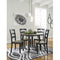 Ashley Froshburg Round drop leaf table and 4 chairs-Washburn's Home Furnishings