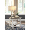 Havalance - Gray/White - Rectangular End Table-Washburn's Home Furnishings