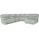 Ashley McClelland Sectional w/ Storage Console & Right Pushback Chaise-Washburn's Home Furnishings