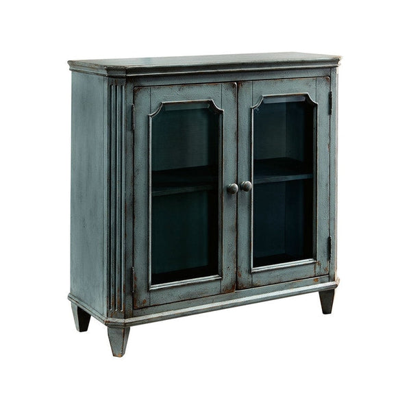 Ashley Mirimyn Accent Cabinet in Antique Teal-Washburn's Home Furnishings