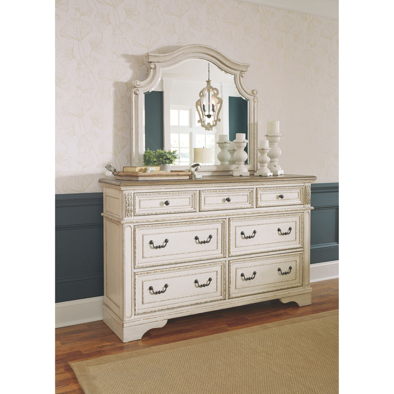 Realyn - Chipped White - Bedroom Mirror-Washburn's Home Furnishings