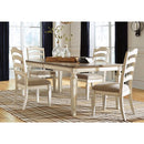 Ashley Realyn Extension Table & 4 Chairs-Washburn's Home Furnishings