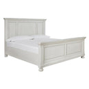 Ashley Robbinsdale Panel bed in Queen-Antique White-Washburn's Home Furnishings