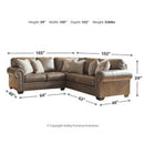 Ashley Roleson Left Arm Facing Sofa 2 Pc Sectional in Quarry-Washburn's Home Furnishings