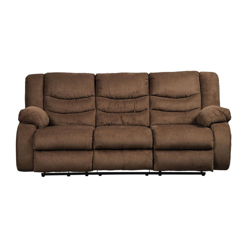 Ashley Tulen - Chocolate - Reclining Sofa-Washburn's Home Furnishings