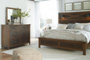 Ashley Wyattfield Queen Panel Bed w/2 Storage Drawers-Washburn's Home Furnishings