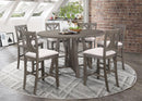 Athens - Upholstered Seat Counter Height Stool - Gray-Washburn's Home Furnishings