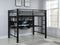 Avalon - Full Workstation Loft Bed - Black-Washburn's Home Furnishings