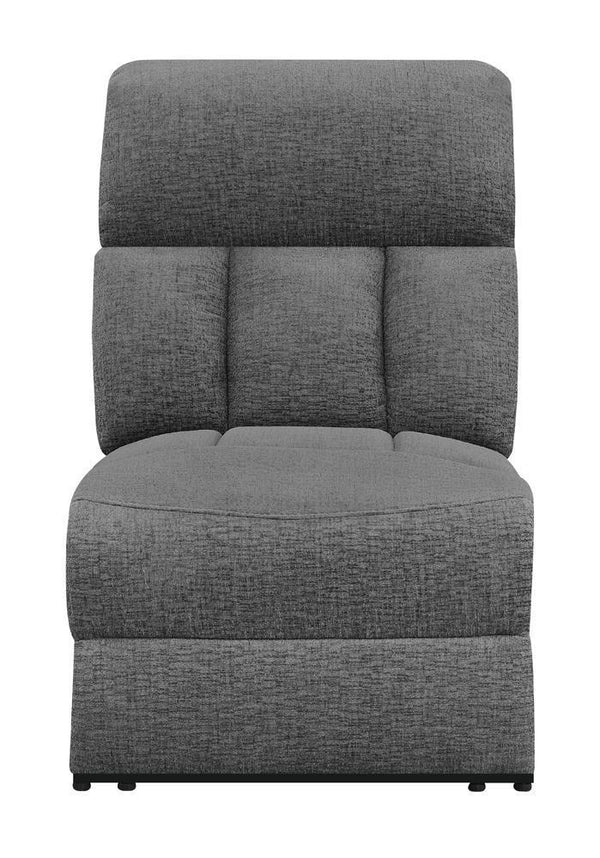 Bahrain - Armless Armless Power Recliner - Gray-Washburn's Home Furnishings