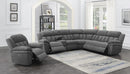 Bahrain - Power Reclining Loveseat - Gray-Washburn's Home Furnishings