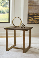 Balintmore - Brown/gold Finish - Rectangular End Table-Washburn's Home Furnishings