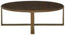 Balintmore - Brown/gold Finish - Round Cocktail Table-Washburn's Home Furnishings