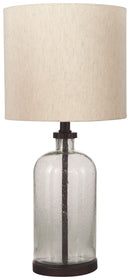 Bandile - Clear/bronze Finish - Glass Table Lamp (1/cn)-Washburn's Home Furnishings