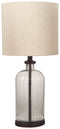 Bandile - Clear/bronze Finish - Glass Table Lamp (1/cn)-Washburn's Home Furnishings