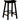 Bar Stools: Wood Fixed Height - Wooden Bar Stools Black-Washburn's Home Furnishings