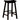 Bar Stools: Wood Fixed Height - Wooden Bar Stools Black-Washburn's Home Furnishings
