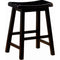 Bar Stools: Wood Fixed Height - Wooden Counter Height Stools Black-Washburn's Home Furnishings