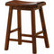 Bar Stools: Wood Fixed Height - Wooden Counter Height Stools Chestnut-Washburn's Home Furnishings