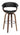 Bar Stools: Wood Swivel Bar Stool - Black-Washburn's Home Furnishings