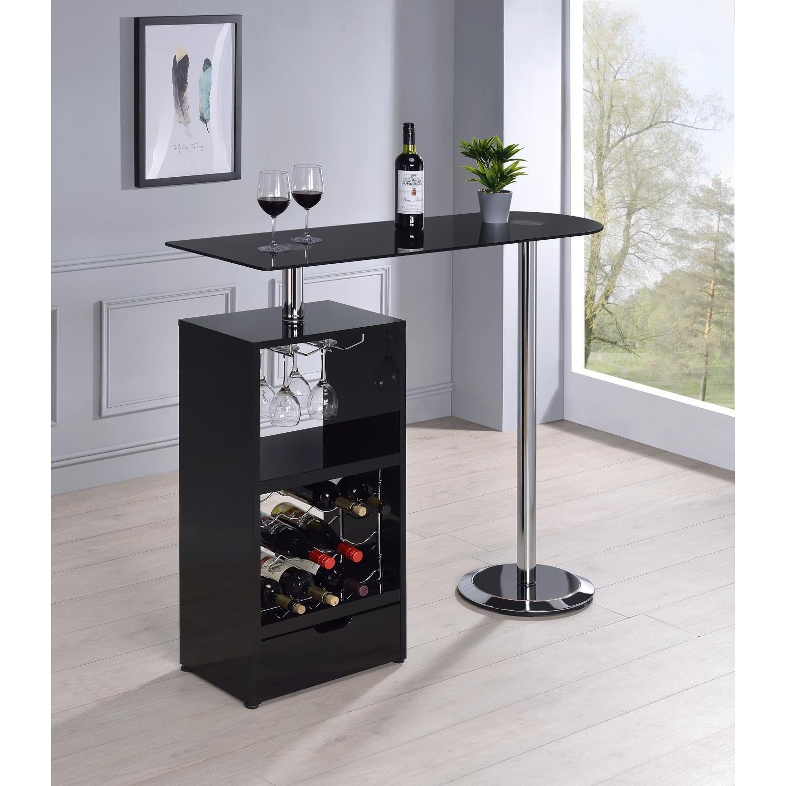 Table Bar Unit Bar Units: Contemporary - Bar Table – Washburn's Home Furnishings