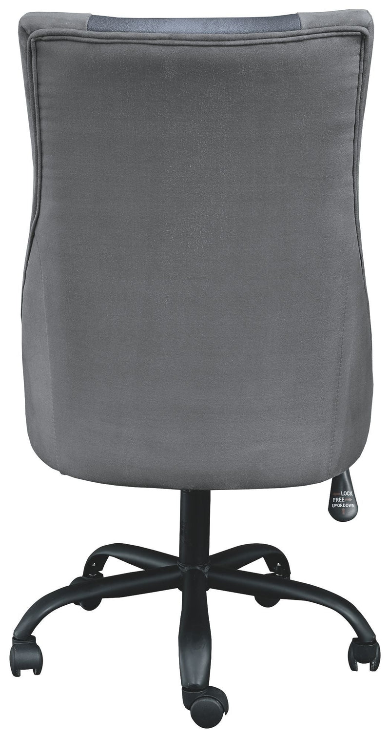 Barolli - Black / Gray - Swivel Gaming Chair-Washburn's Home Furnishings