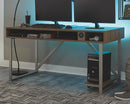 Barolli - Gunmetal Brown - Gaming Desk-Washburn's Home Furnishings