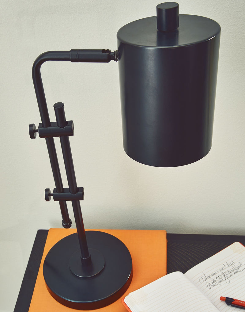 Baronvale - Black - Metal Desk Lamp (1/cn)-Washburn's Home Furnishings