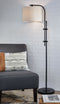 Baronvale - Black - Metal Floor Lamp (1/cn)-Washburn's Home Furnishings