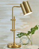 Baronvale - Brass Finish - Metal Desk Lamp (1/cn)-Washburn's Home Furnishings