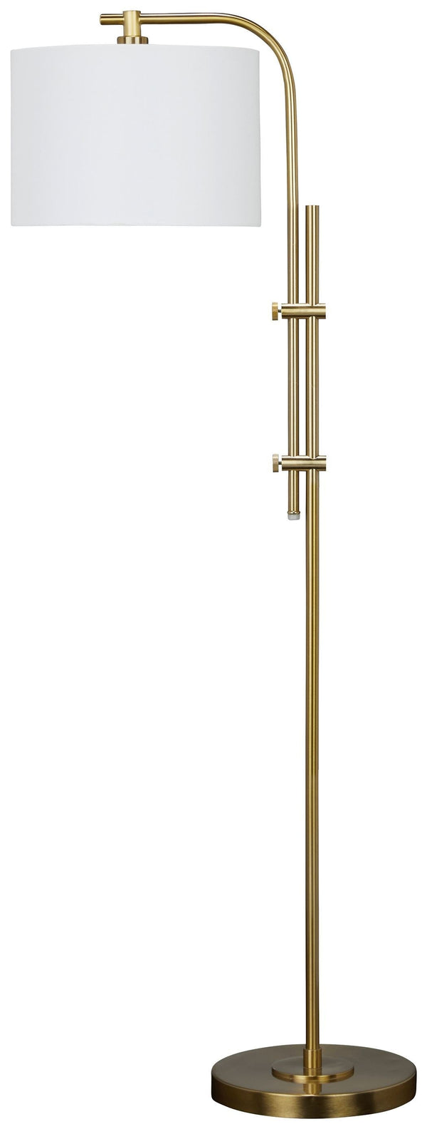 Baronvale - Brass Finish - Metal Floor Lamp (1/cn)-Washburn's Home Furnishings