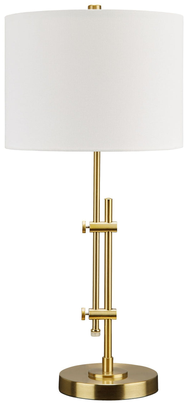 Baronvale - Brass Finish - Metal Table Lamp (1/cn)-Washburn's Home Furnishings