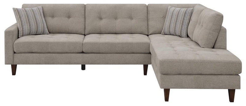 Barton - Sectional - Pearl Silver-Washburn's Home Furnishings