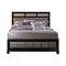 Barzini Bedroom - California King Bed - Pearl Silver And Black-Washburn's Home Furnishings