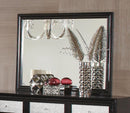 Barzini Bedroom - Mirror - Black-Washburn's Home Furnishings