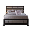 Barzini Bedroom - Queen Bed - Pearl Silver And Black-Washburn's Home Furnishings