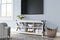Bayflynn - White/black - Large Tv Stand-Washburn's Home Furnishings