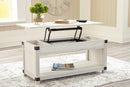 Bayflynn - Whitewash - Rect Lift Top Cocktail Table-Washburn's Home Furnishings