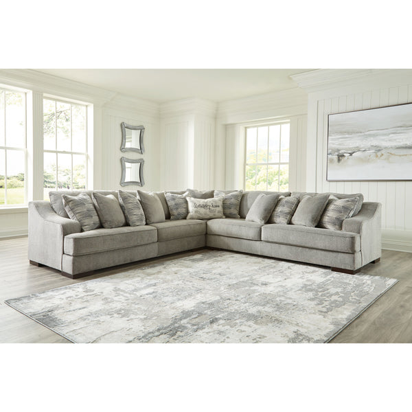 Bayless - Smoke - Left Arm Facing Sofa 3 Pc Sectional-Washburn's Home Furnishings