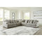 Bayless - Smoke - Left Arm Facing Sofa 3 Pc Sectional-Washburn's Home Furnishings