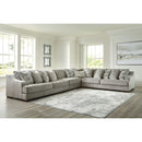 Bayless - Smoke - Left Arm Facing Sofa 4 Pc Sectional-Washburn's Home Furnishings