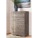 Bayzor - Gray - Five Drawer Chest-Washburn's Home Furnishings