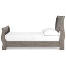 Bayzor - Gray - Full Sleigh Bed-Washburn's Home Furnishings