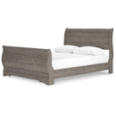 Bayzor - Gray - Queen Sleigh Bed-Washburn's Home Furnishings