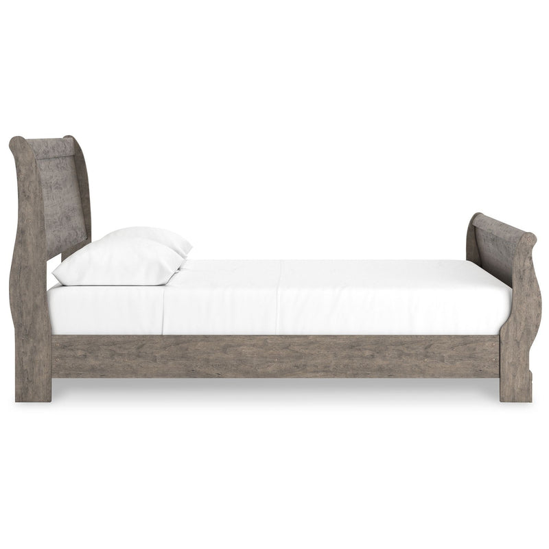 Bayzor - Gray - Queen Sleigh Bed-Washburn's Home Furnishings