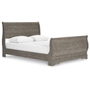 Bayzor - Gray - Queen Sleigh Bed-Washburn's Home Furnishings