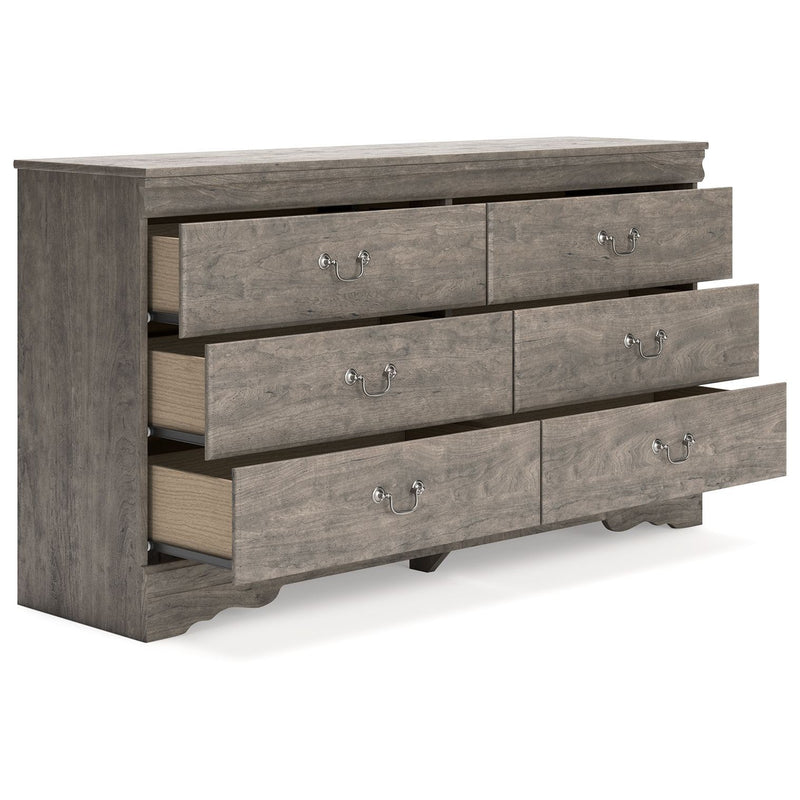 Bayzor - Gray - Six Drawer Dresser-Washburn's Home Furnishings